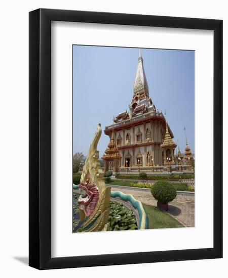 Temple, Wat Chalong, Phuket, Thailand, Southeast Asia-Joern Simensen-Framed Photographic Print