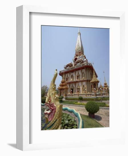Temple, Wat Chalong, Phuket, Thailand, Southeast Asia-Joern Simensen-Framed Photographic Print