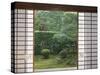 Temple Window, Sesshuji, Kyoto, Japan-Rob Tilley-Stretched Canvas