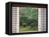 Temple Window, Sesshuji, Kyoto, Japan-Rob Tilley-Framed Stretched Canvas