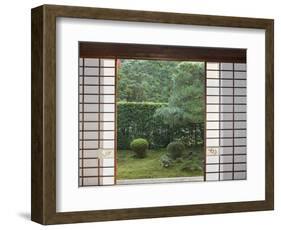 Temple Window, Sesshuji, Kyoto, Japan-Rob Tilley-Framed Photographic Print