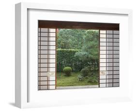 Temple Window, Sesshuji, Kyoto, Japan-Rob Tilley-Framed Photographic Print