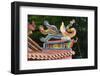 Temple with ornate sculpture decoration, Nanjing County, Fujian Province, China-Keren Su-Framed Photographic Print