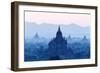 Temples and Pagodas in Early Morning Mist at Dawn, Bagan (Pagan), Myanmar (Burma)-Stephen Studd-Framed Photographic Print