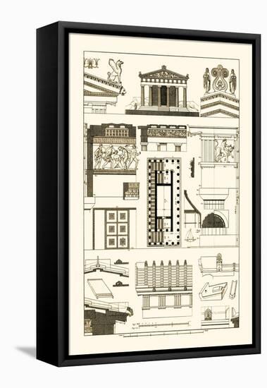 Temples and Roofings-J. Buhlmann-Framed Stretched Canvas