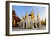 Temples and Shrines at Shwedagon Paya (Pagoda), Yangon (Rangoon), Myanmar (Burma), Asia-Lee Frost-Framed Photographic Print