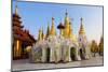 Temples and Shrines at Shwedagon Paya (Pagoda), Yangon (Rangoon), Myanmar (Burma), Asia-Lee Frost-Mounted Photographic Print