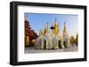 Temples and Shrines at Shwedagon Paya (Pagoda), Yangon (Rangoon), Myanmar (Burma), Asia-Lee Frost-Framed Photographic Print