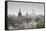 Temples and Stupas at Dawn Sunrise in the Archaeological Site, Bagan (Pagan), Myanmar (Burma)-Stephen Studd-Framed Stretched Canvas