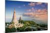 Temples at Doi Inthanon, the Highest Peak in Thailand, Chiang Mai Province-Alex Robinson-Mounted Photographic Print