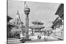 Temples at Patan, Nepal, 1895-Armand Kohl-Stretched Canvas