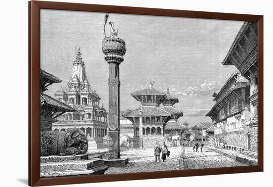 Temples at Patan, Nepal, 1895-Armand Kohl-Framed Giclee Print