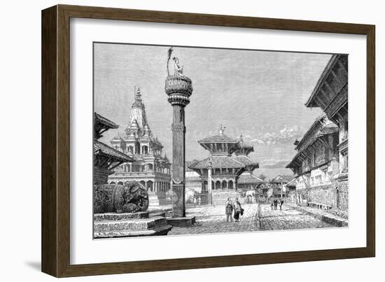 Temples at Patan, Nepal, 1895-Armand Kohl-Framed Giclee Print