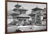 Temples Facing the Royal Place, Katmandu, Nepal, 1895-null-Framed Giclee Print