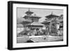 Temples Facing the Royal Place, Katmandu, Nepal, 1895-null-Framed Giclee Print