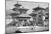 Temples Facing the Royal Place, Katmandu, Nepal, 1895-null-Mounted Giclee Print