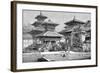 Temples Facing the Royal Place, Katmandu, Nepal, 1895-null-Framed Giclee Print