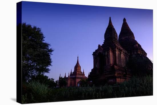 Temples, Min Yan Gon Temple Complex, Bagan (Pagan), Myanmar (Burma), Asia-Nathalie Cuvelier-Stretched Canvas