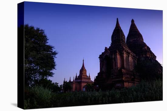 Temples, Min Yan Gon Temple Complex, Bagan (Pagan), Myanmar (Burma), Asia-Nathalie Cuvelier-Stretched Canvas