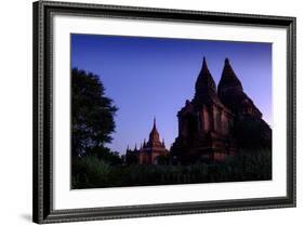 Temples, Min Yan Gon Temple Complex, Bagan (Pagan), Myanmar (Burma), Asia-Nathalie Cuvelier-Framed Photographic Print