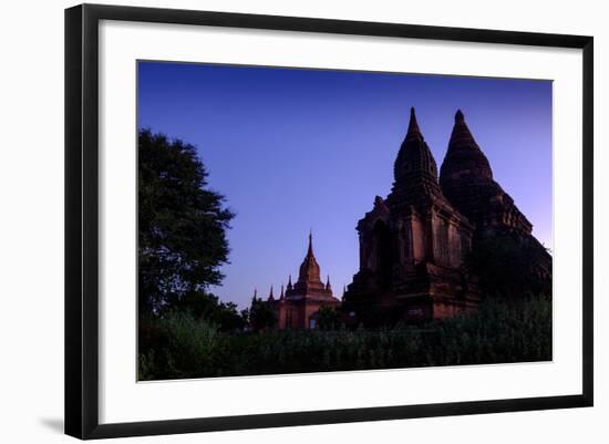 Temples, Min Yan Gon Temple Complex, Bagan (Pagan), Myanmar (Burma), Asia-Nathalie Cuvelier-Framed Photographic Print