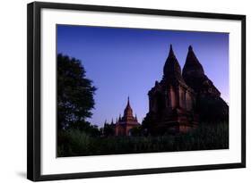Temples, Min Yan Gon Temple Complex, Bagan (Pagan), Myanmar (Burma), Asia-Nathalie Cuvelier-Framed Photographic Print