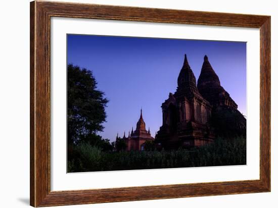 Temples, Min Yan Gon Temple Complex, Bagan (Pagan), Myanmar (Burma), Asia-Nathalie Cuvelier-Framed Photographic Print