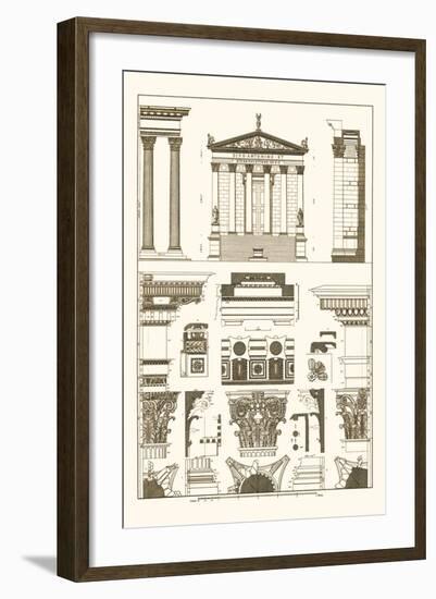 Temples of Antonius, Castor and Mars-J. Buhlmann-Framed Art Print