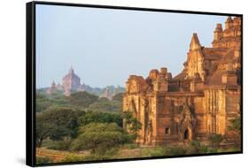 Temples of Bagan (Pagan), Myanmar (Burma), Asia-Jordan Banks-Framed Stretched Canvas