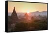 Temples of Bagan (Pagan), Myanmar (Burma), Asia-Janette Hill-Framed Stretched Canvas