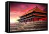 Temples of the Forbidden City in Beijing China-PlusONE-Framed Stretched Canvas