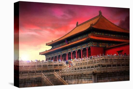 Temples of the Forbidden City in Beijing China-PlusONE-Stretched Canvas