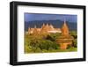 Temples on Bagan Plain, Bagan (Pagan), Myanmar (Burma), Asia-Christian Kober-Framed Photographic Print