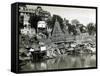 Temples on the River Ganges at Banares (Now Known as Varanasi), India, August 1911-null-Framed Stretched Canvas
