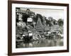 Temples on the River Ganges at Banares (Now Known as Varanasi), India, August 1911-null-Framed Photographic Print