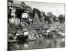 Temples on the River Ganges at Banares (Now Known as Varanasi), India, August 1911-null-Mounted Photographic Print