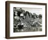 Temples on the River Ganges at Banares (Now Known as Varanasi), India, August 1911-null-Framed Photographic Print