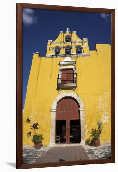 Templo del Dulce Nombre de Jesus, Campeche, UNESCO World Heritage Site, Yucatan, Mexico, North Amer-Peter Groenendijk-Framed Photographic Print