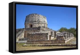 Templo Redondo (Round Temple), Mayapan, Mayan Archaeological Site, Yucatan, Mexico, North America-Richard Maschmeyer-Framed Stretched Canvas