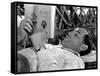 Tempo di Roma by Denys by La Patelliere with Charles Aznavour, 1963 (b/w photo)-null-Framed Stretched Canvas