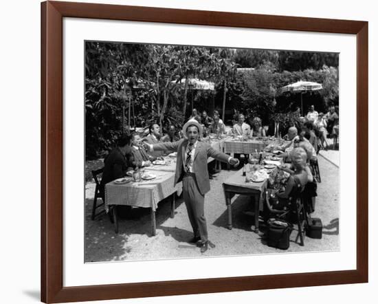 Tempo di Roma by Denys by La Patelliere with Charles Aznavour, 1963 (b/w photo)-null-Framed Photo