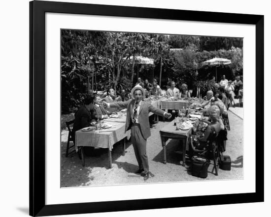 Tempo di Roma by Denys by La Patelliere with Charles Aznavour, 1963 (b/w photo)-null-Framed Photo