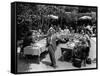 Tempo di Roma by Denys by La Patelliere with Charles Aznavour, 1963 (b/w photo)-null-Framed Stretched Canvas