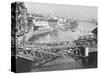Temporary Bridge at Poznan, Poland, 1939-null-Stretched Canvas