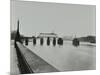 Temporary Bridge over the River Thames Being Dismantled, London, 1948-null-Mounted Photographic Print