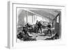 Temporary Field Hospital Behind the Second Prussian Parallel at Dueppel, 1864-null-Framed Giclee Print