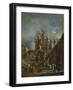 Temporary Tribune in the Campo San Zanipolo, Venice, C.1782-Francesco Guardi-Framed Giclee Print