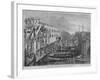 Temporary Wooden Bridge over the River Thames at Blackfriars, London, 1864-null-Framed Giclee Print