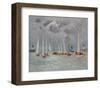 Temps Convert sur la Touques, Deauville-Andre Hambourg-Framed Art Print