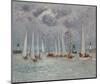 Temps Convert sur la Touques, Deauville-Andre Hambourg-Mounted Art Print